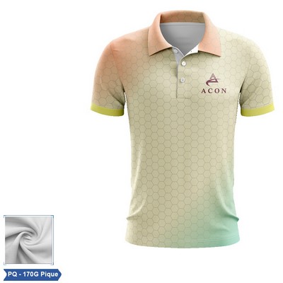 Unisex & Kids' Sublimation Pique Polo - Economy Series