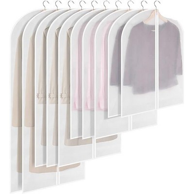 23"x35" Translucent PEVA Clothes Protectors/Garment Bags w/Full Zipper