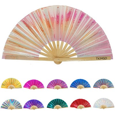 Hand Held Silk Bamboo Fans