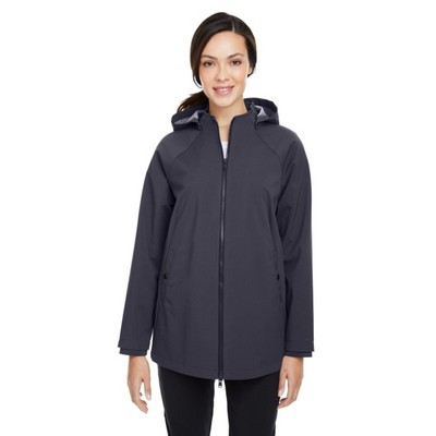 North End Ladies' City Hybrid Soft Shell Hooded Jacket