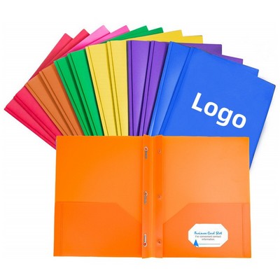 3-Prong Twin Pocket Polypropylene Presentation Folder