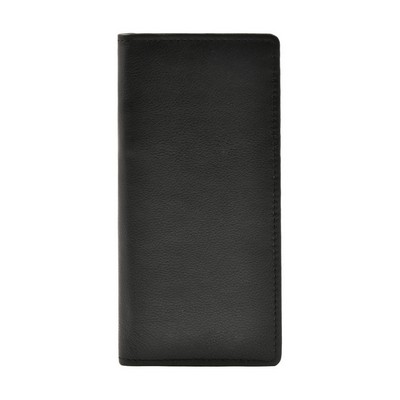 Ashlin® Designer Aidan Midnight Black Slim 12 Card Pocket Wallet