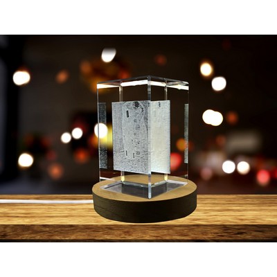 The Kiss 3D Engraved Crystal Trophy Award w/LED Base Light