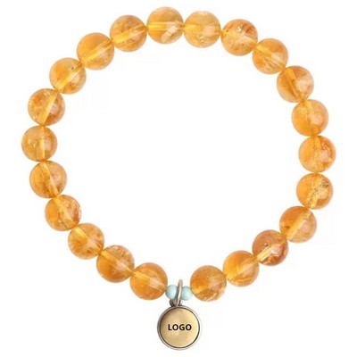 Crystal Beaded Bracelets w/Crucifix