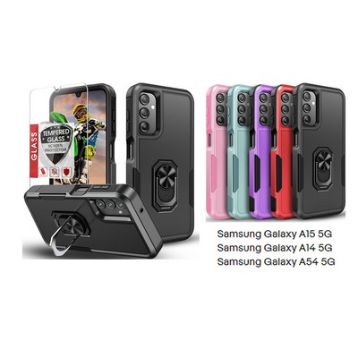 iBank ® Shockproof Case compatible with Galaxy A14/A15/A16/S25/S24/S23 + Screen Protector