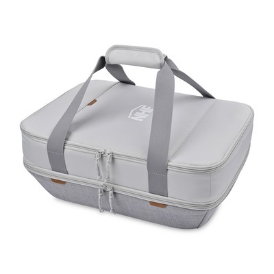 Parkview Recycled rPET Insulated Dual Food Carrier - Greystone