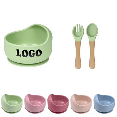 Non-slip Baby Silicone Bowl Set