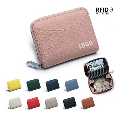 RFID Zipper Credit Card Holder