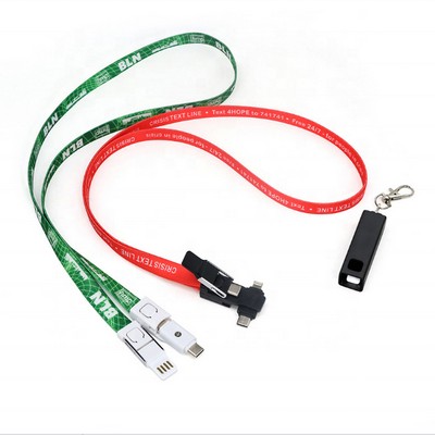 3-in-1 Lanyard Cell Phone Charging Cable