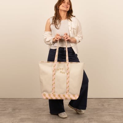 4CP Trim Morris Tote - Extra Large Zippered