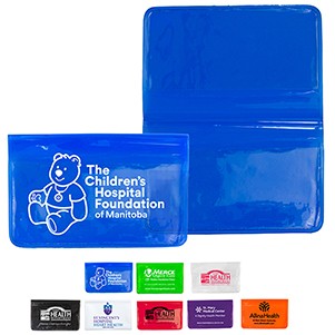 3" W x 2-1/4"H "Majorca" Fold Over Wallet Style Colorful Vinyl Pouch