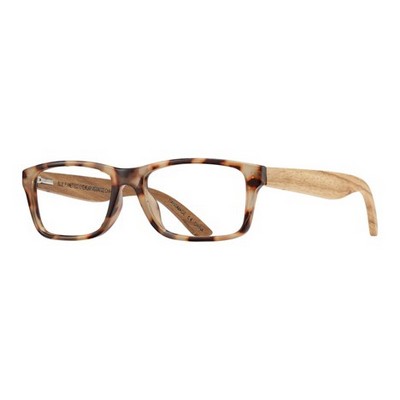 Avalon Eco-Sustainable Ivory Tortoise/Wood Brown Reading Glasses