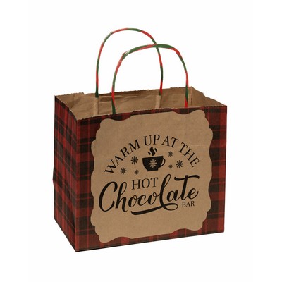 Full Color Holiday Handle Shopper (8.5" x 7.25" x 5")