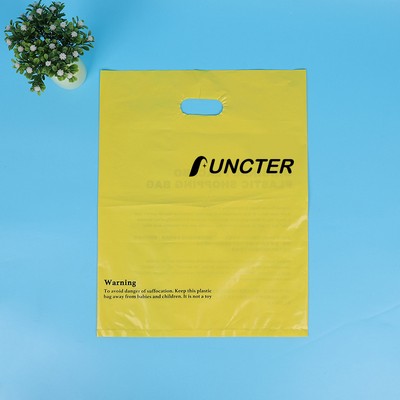 9.9"x15.8" 2.4mil Merchandise Bag W/ Die Cut Handle for Boutique Bag Shopping Clothes Packaging Bag
