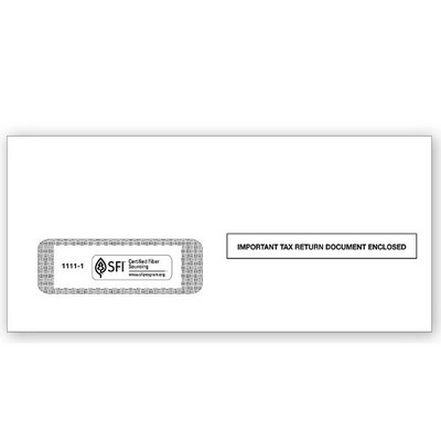 1099 Single-Window Envelopes - Gummed