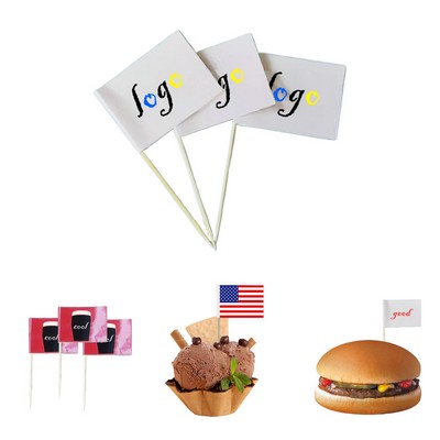 Creative Universal Toothpick Flags Assorted Designs