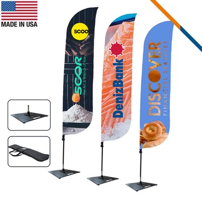 13' World Double-Sided Feather Flag