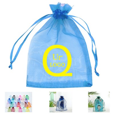 6.29 X 8.66" Organza Candy Drawstring Bag