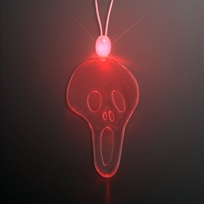 Screaming Ghost LED Acrylic Necklace - BLANK