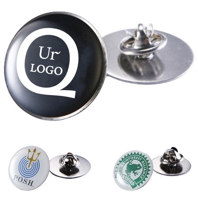 Custom 1.18" Round Stainless Steel Badge