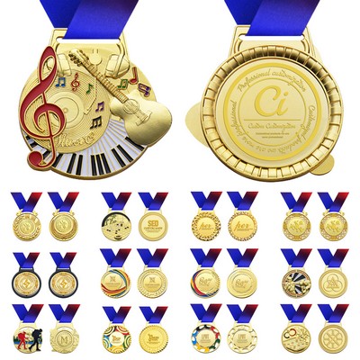Gold Zinc Alloy Award Medals
