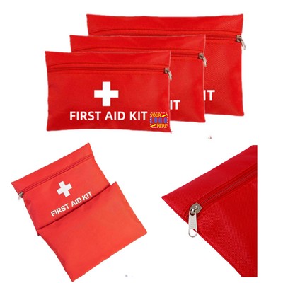 Portable Red First Aid Kit