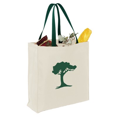 Full Gusset Vertical Totes w/Top Stitched Vertical Edges (10 Oz. Natural Canvas)