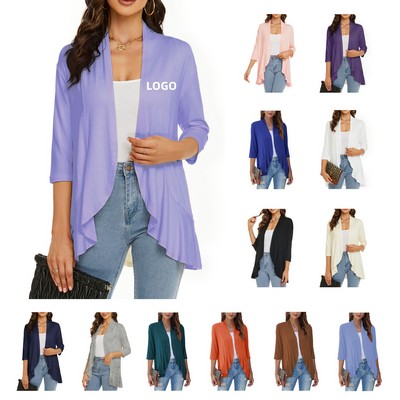 Women's 3/4 Sleeve Cardigan