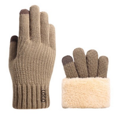 Wool Knitted Touch Screen Gloves
