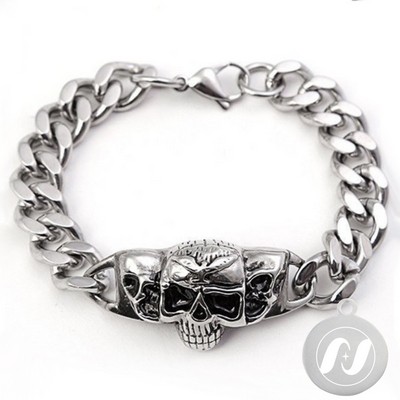Skull Punk Tank Bracelet Skull Charm #6