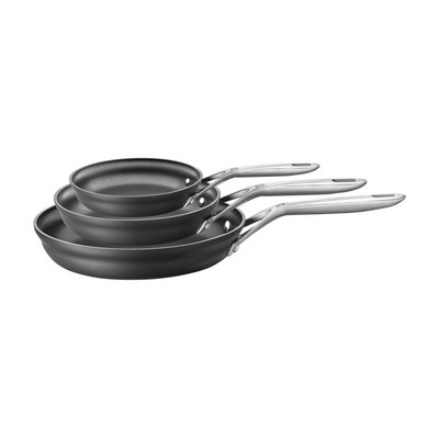 Zwilling Motion 3Pc Hard Anodized Nonstick Fry Pan Set