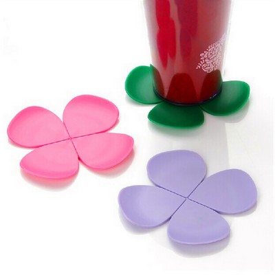 Silicone Four Leaf Clover Coaster