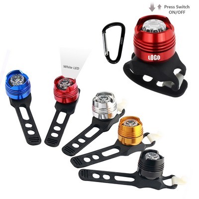 White LED Flashlight Lamp w/Carabiner