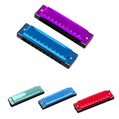 High Quality 10 Holes Metal Harmonica