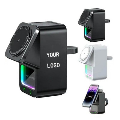 5-in-1 Wireless Charger with Speaker