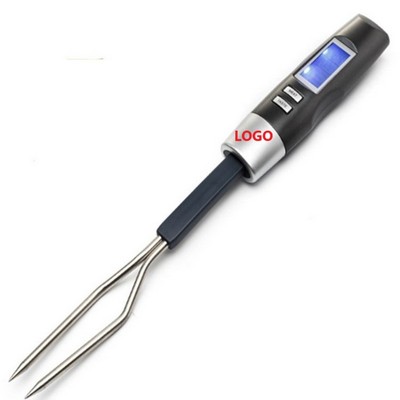 Digital BBQ Food Thermometer With Fork