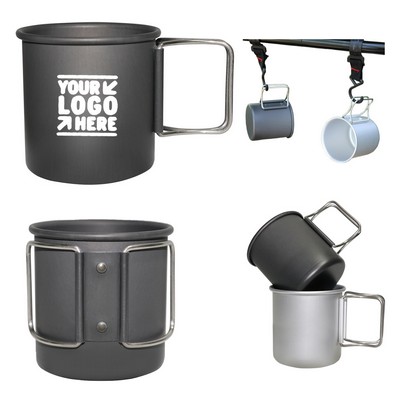 Portable Foldable Aluminum Cup