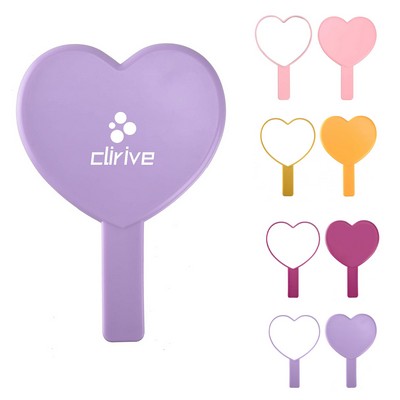 Heart Shaped Handheld Mirror