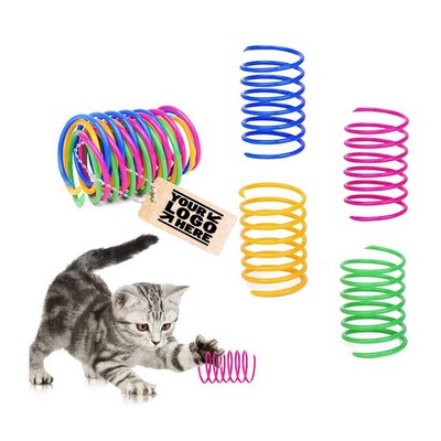 Four Sets Of Colored Plastic Springs For Pet Toys