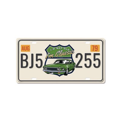 Custom Aluminum License Plate With Mounting Holes