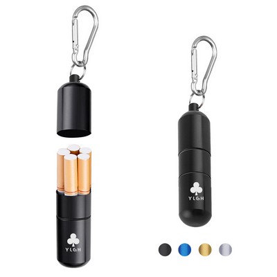 5 Capacity Cigarette tube Holder With Carabiner