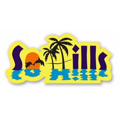 Magnet-30Mil-4"X2.5" Custom Shape-Indoor-Outdoor. Full Color