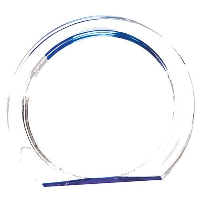 6.375" Blue Round Halo Acrylic