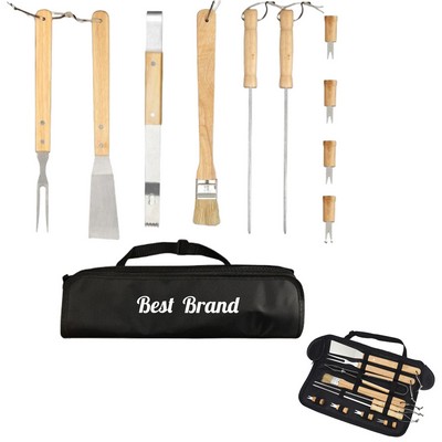10" 1 Grill Tools Set Stainless Steel