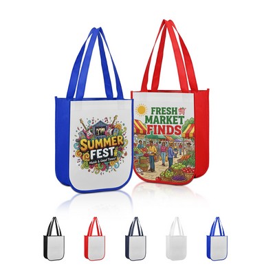 Small Laminated Curved Bottom Non-Woven Gift Bag