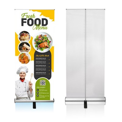 31.5" Roll-Up Banner Stand with Graphic