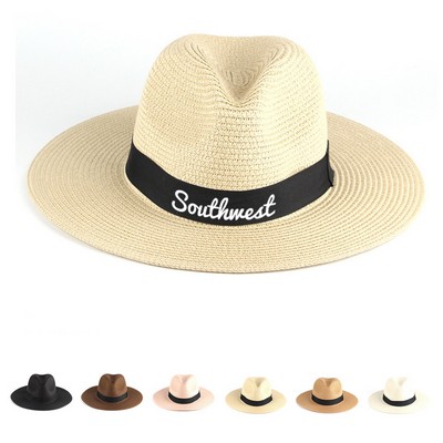 Beach Straw Bucket Hat