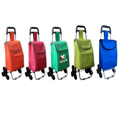 6 Wheels Climb Stairs Foldable Shopping Cart