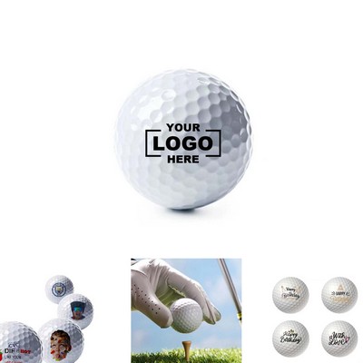 Custom Logo White Golf Balls
