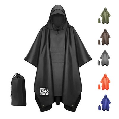 Hooded Rain Poncho